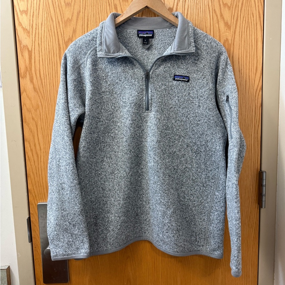 Patagonia Better Sweater 1/4 Zip-Up Fleece Jacket Size XL Unisex Gray Colorway